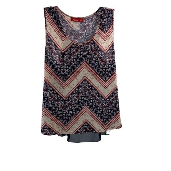 Nicholas Sleeveless Printed Blouse Size M - Picture 1 of 7